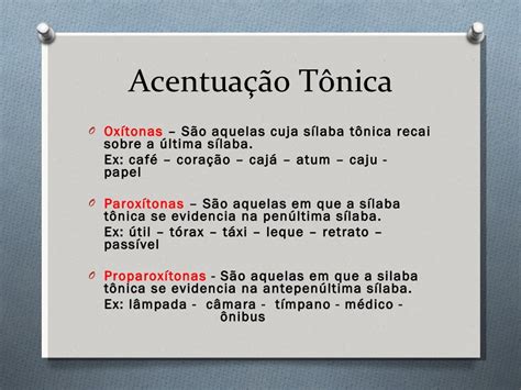 Acentuação tônica .